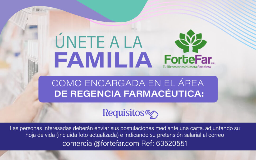 ÚNETE A NUESTRA FAMILIA FORTEFAR